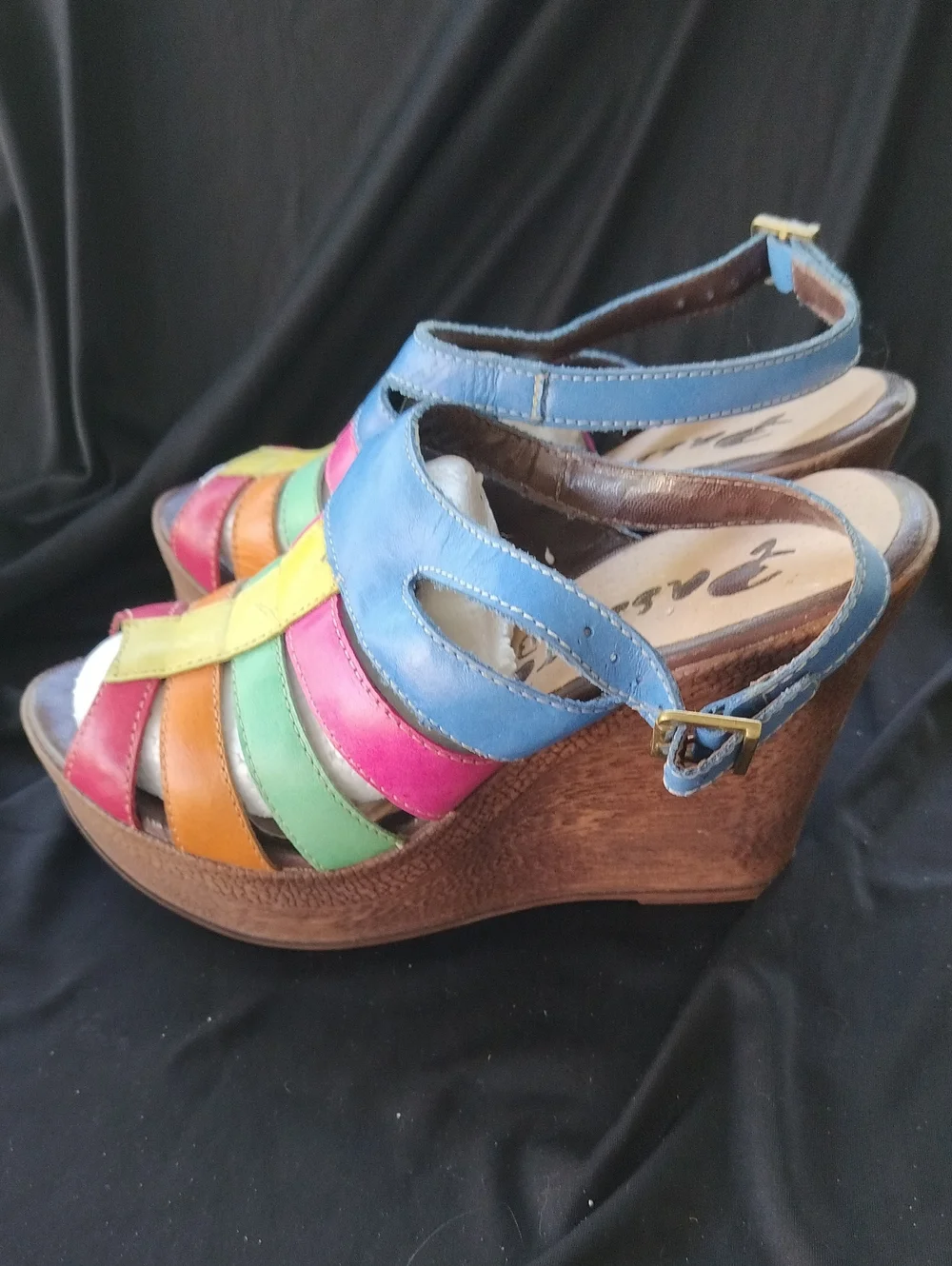 Vintage Inspired Brazilian Wedge Sandals